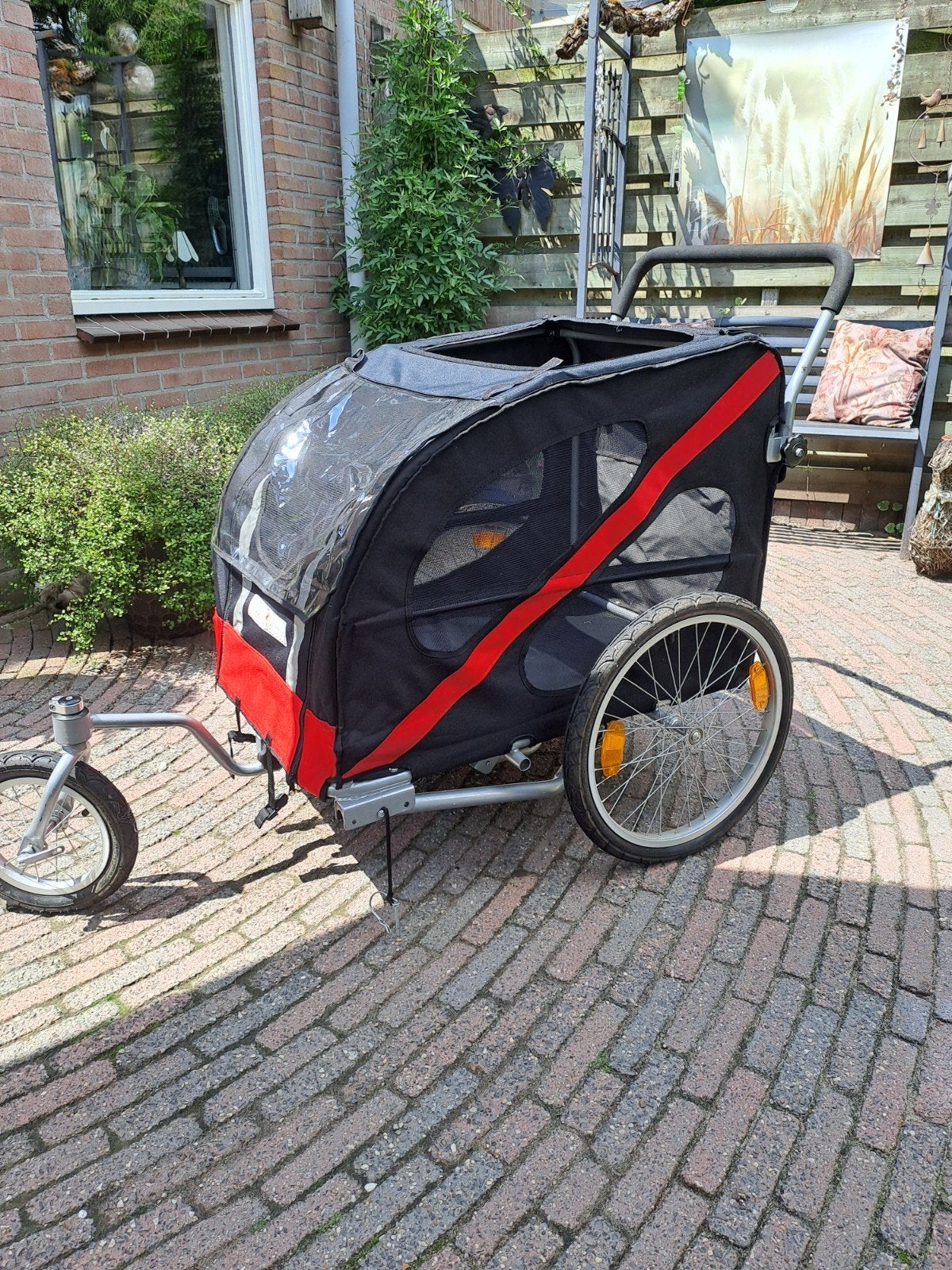 Goede conditie hondenfietskar, Ophalen of Verzenden, Gebruikt
