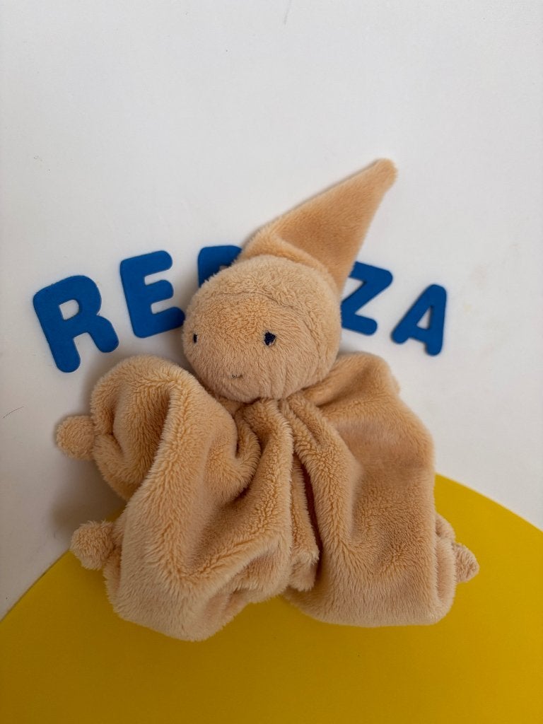 K4474 difrax pop popje licht bruin softdoek, Ophalen of Verzenden, Zo goed als nieuw, Overige typen