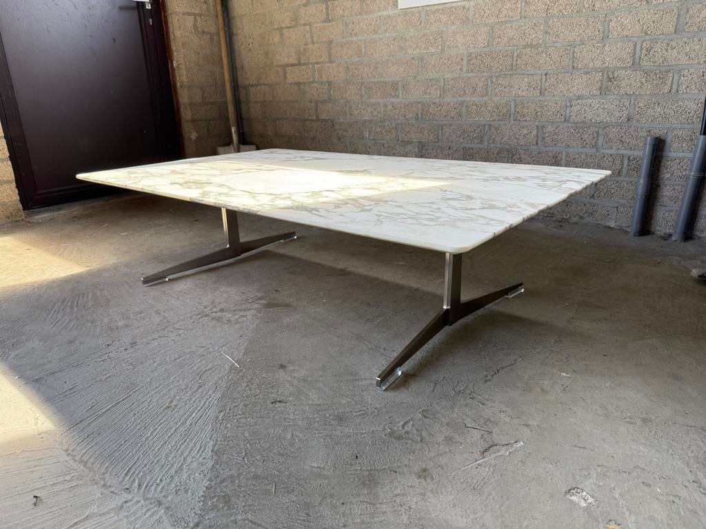 Flexform Fly salontafel Calacatta Gold NP €5.300,-, 100 tot 150 cm, Zo goed als nieuw, Minder dan 50 cm, Rechthoekig