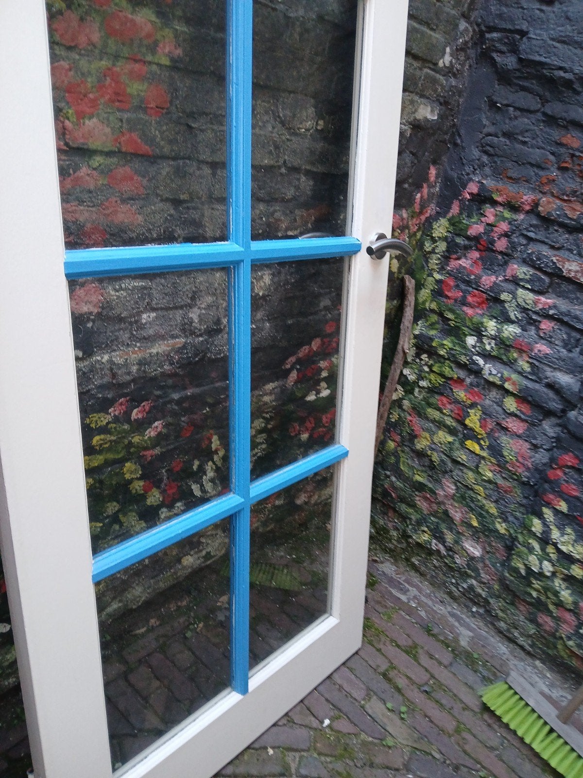 Binnendeur met glas, Ophalen, Gebruikt, 80 tot 120 cm