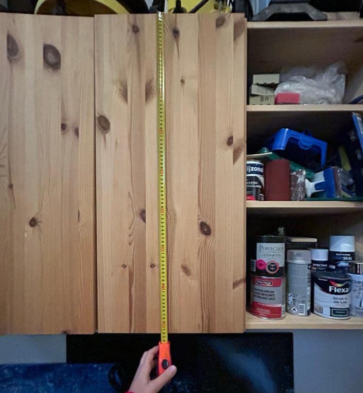 3 grenen kastjes met deuren en twee planke 50x80x82 cm), Huis en Inrichting, Kasten | Overige, Ophalen, Gebruikt