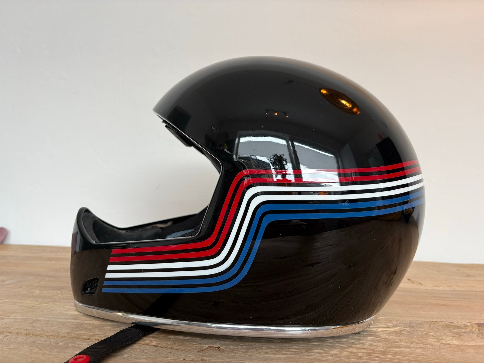 Unieke crossmotor helm met handgezette pinstripe - Maat L, Overige merken, Ophalen of Verzenden, L, Tweedehands