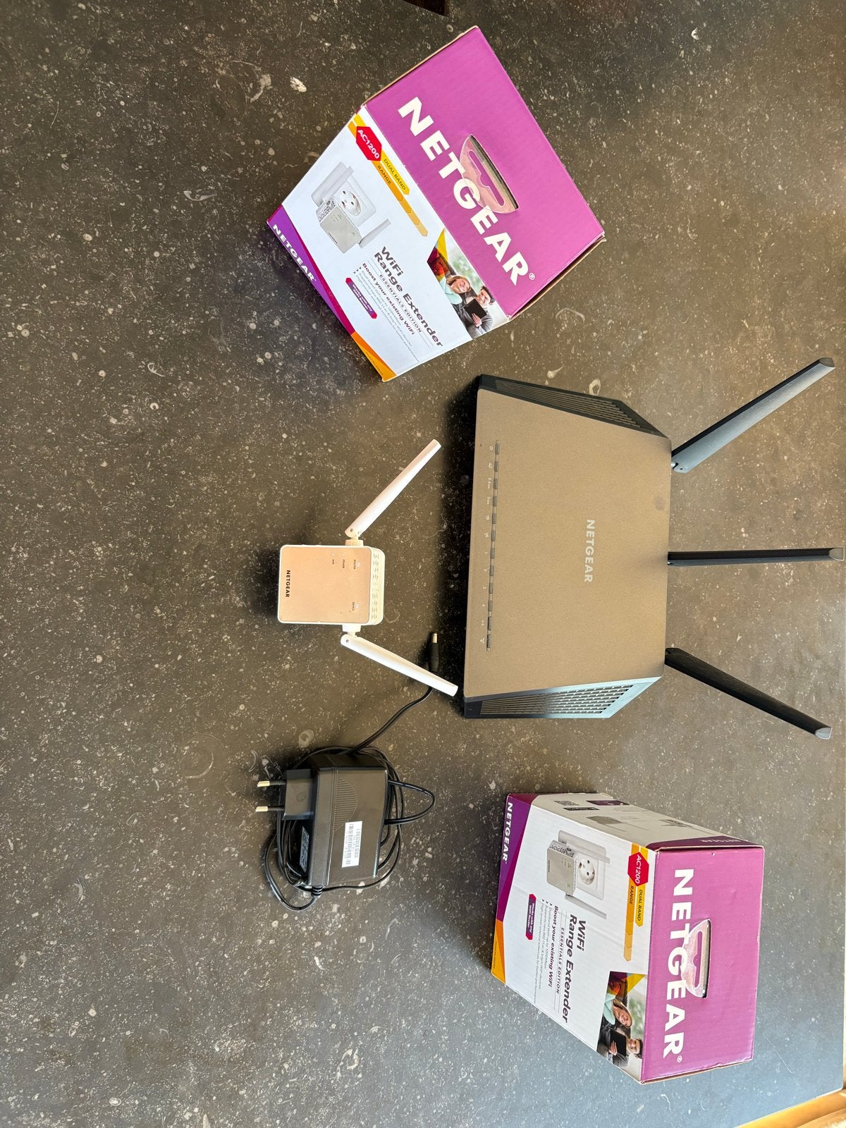 Netgear Nighthawk Router & WiFi Range Extender Set, Ophalen, Zo goed als nieuw, Router