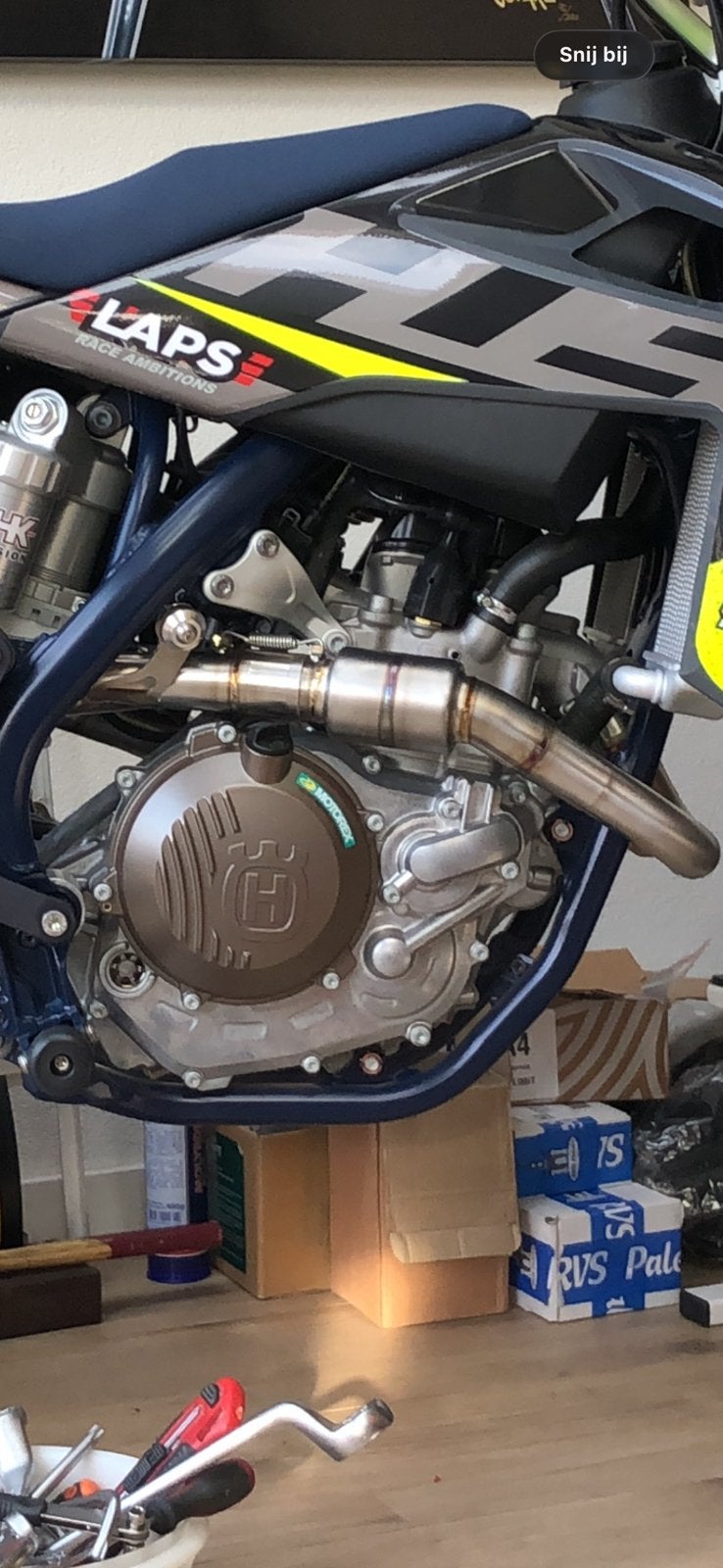 Husqvarna FS450 motorblokken, Ophalen, Gebruikt