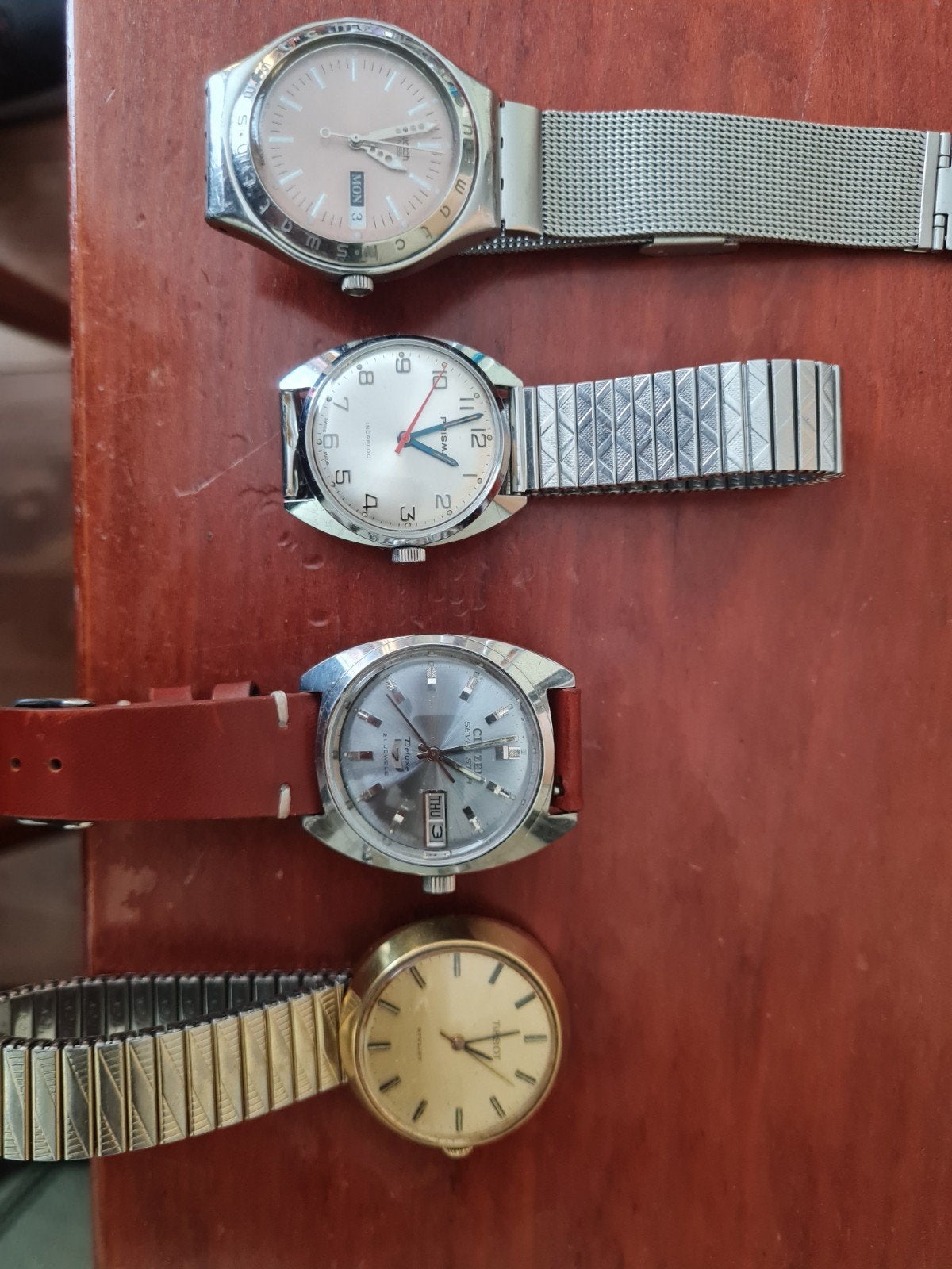 swatch, citizen, prisma & tissot, Sieraden, Tassen en Uiterlijk, Horloges | Antiek, Ophalen of Verzenden, Staal, Overige merken
