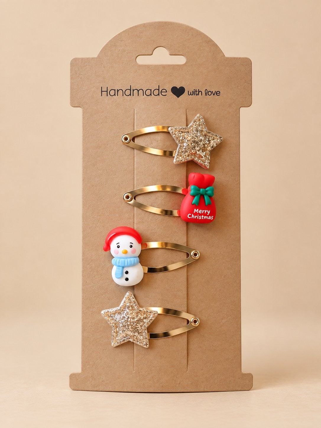 Nieuwe handgemaakte kerst haarspeldjes set, Verzenden, Nieuw