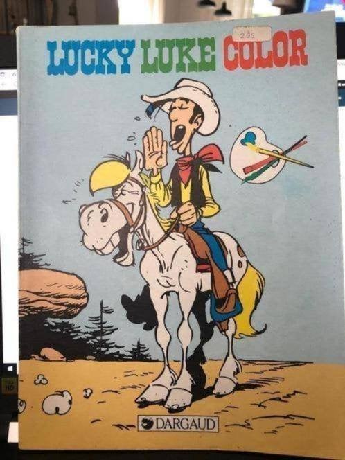 Lucky luke color boek 1984 k3, Eén stripboek, Ophalen of Verzenden, Gelezen