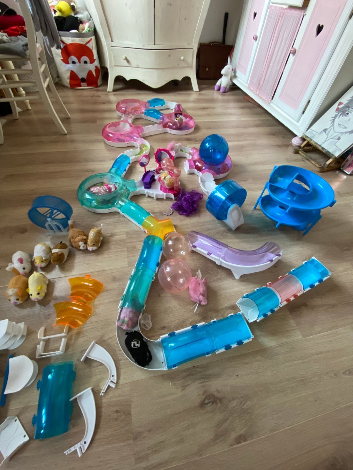 Hele grote hamsterbaan met veel hamsters, Ophalen of Verzenden, Zo goed als nieuw, Jongen of Meisje