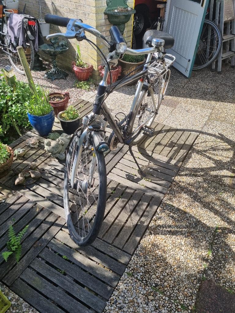 Herenfiets, Gebruikt, Velgrem, Versnellingen, 57 tot 61 cm