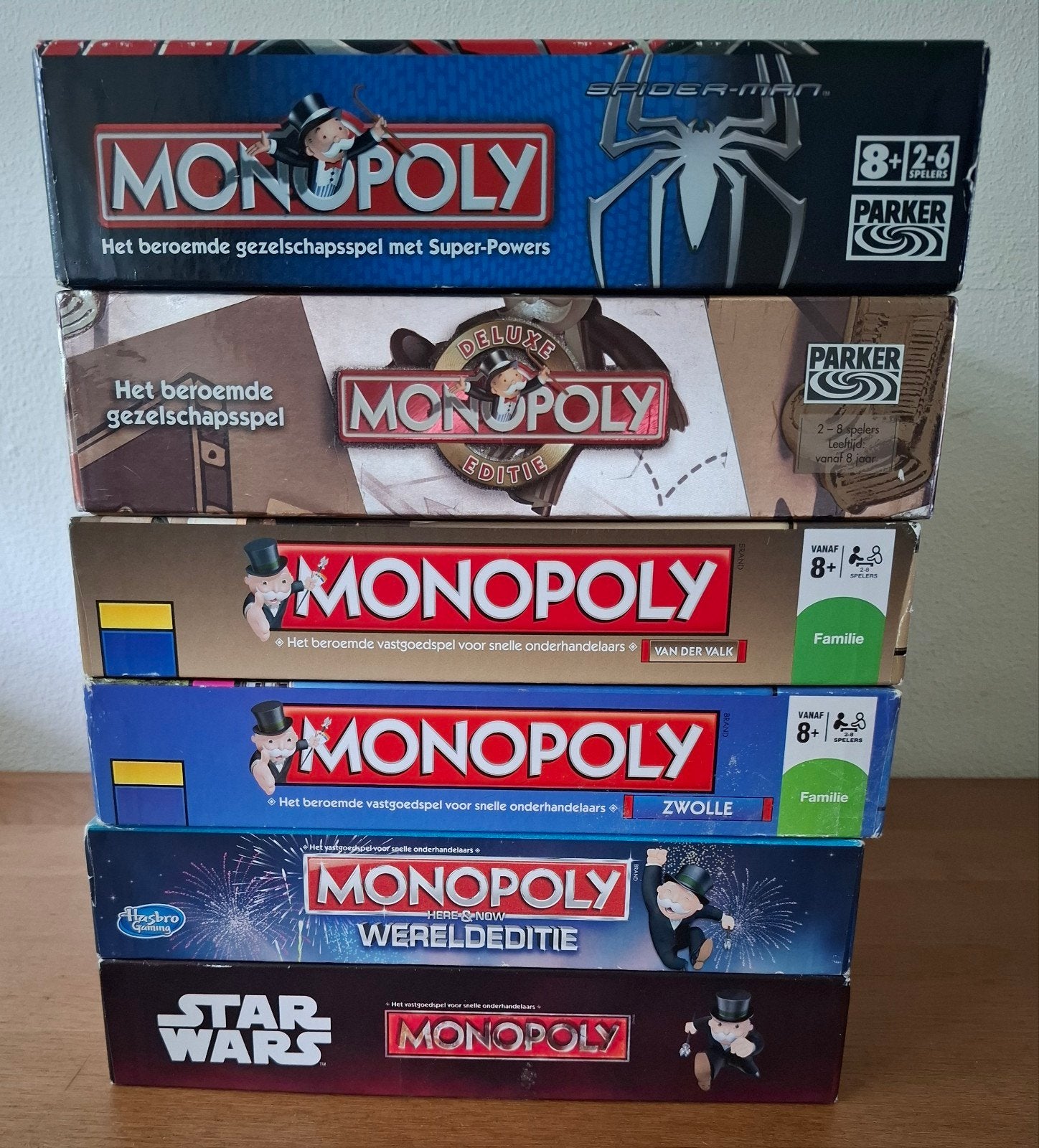 Monopoly verzameling - 8 verschillende edities, Hobby en Vrije tijd, Gezelschapsspellen | Bordspellen, Vijf spelers of meer, Ophalen of Verzenden