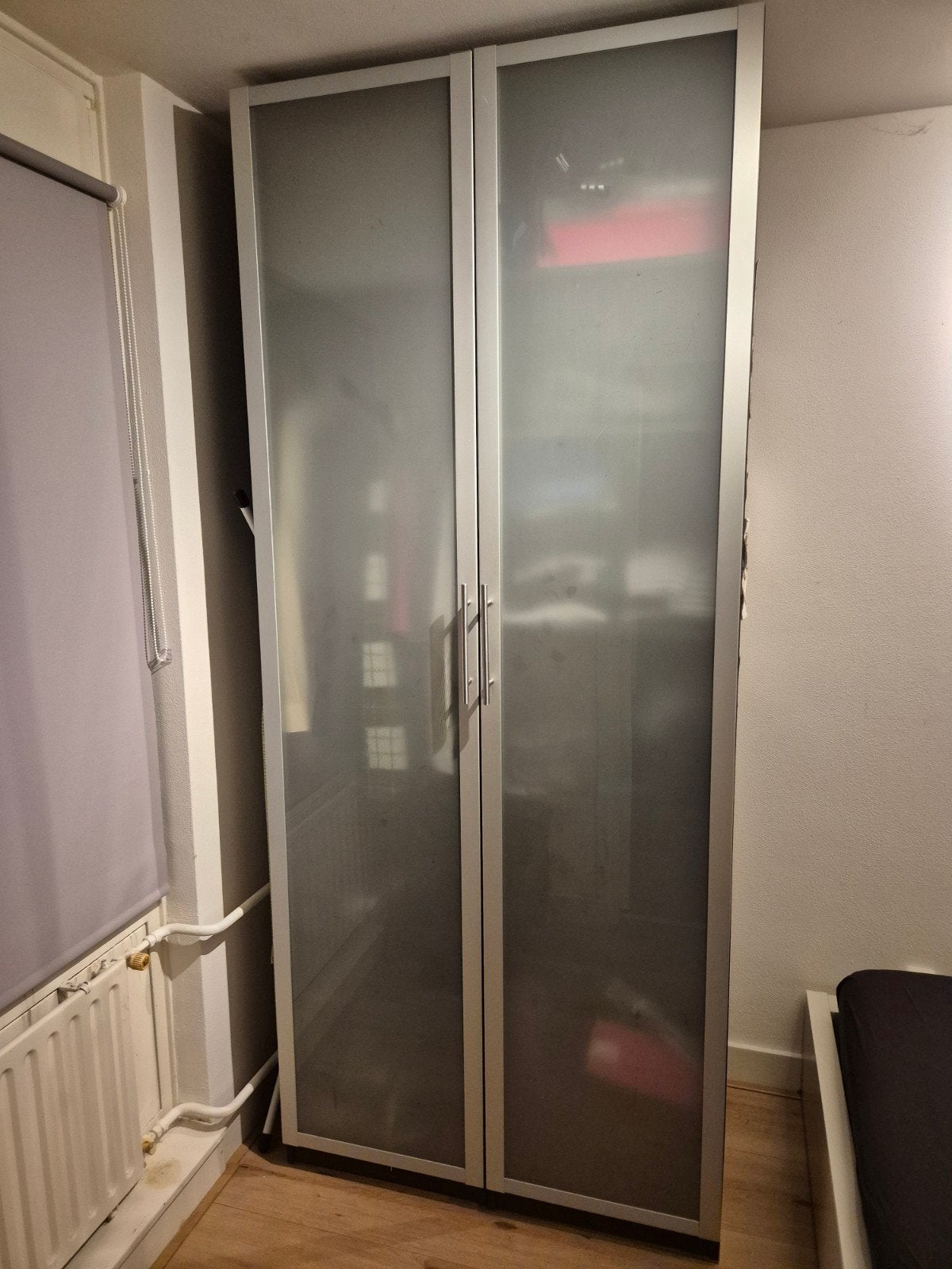 IKEA Pax Kast 240cm Antraciet met Matglazen Deuren, Ophalen, Met deur(en), Gebruikt, 200 cm of meer