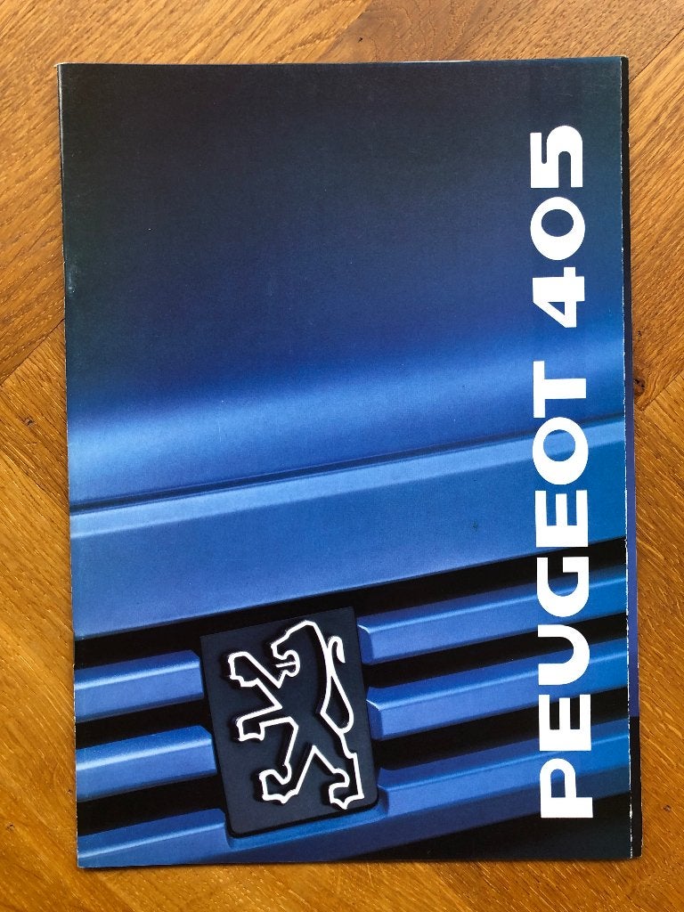 Peugeot 405 folder 1989, Verzenden, Nieuw, Peugeot, Peugeot