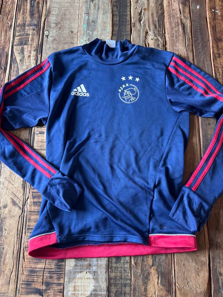 Ajax shirt maat S, Blauw, Ophalen of Verzenden, Voetbal, Gedragen
