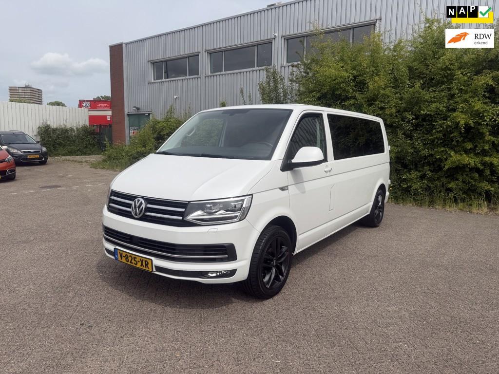Volkswagen Transporter 2.0 TDI L2H1 DC Highline * Leder * 10, Auto's, Bestelauto's, Gebruikt, Euro 6, 4 cilinders, 150 pk