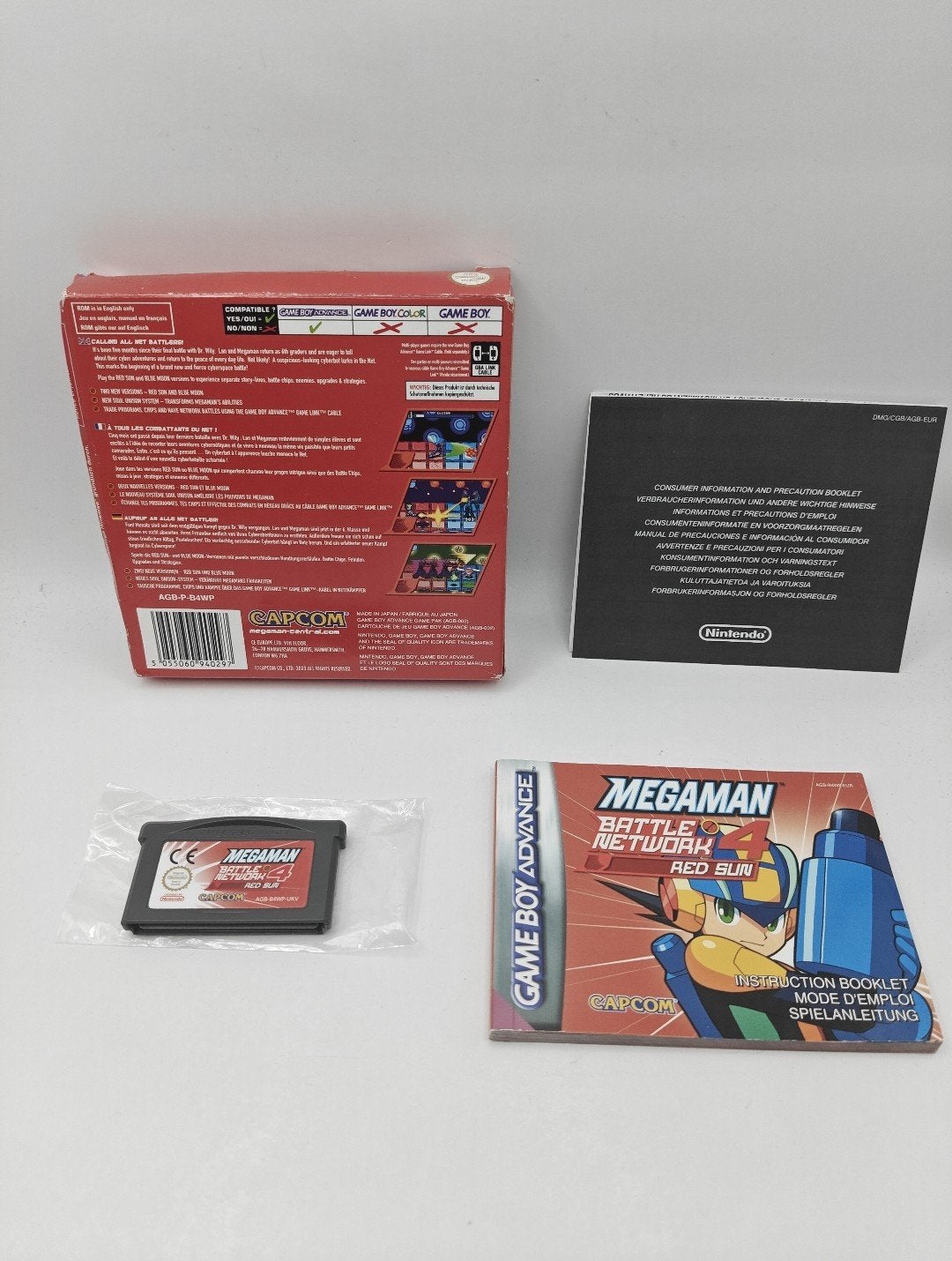 Mega Man Battle Network 4 Red Sun - Gameboy Advance CIB, Support@capcom.com, 1 speler, Ophalen of Verzenden, Zo goed als nieuw