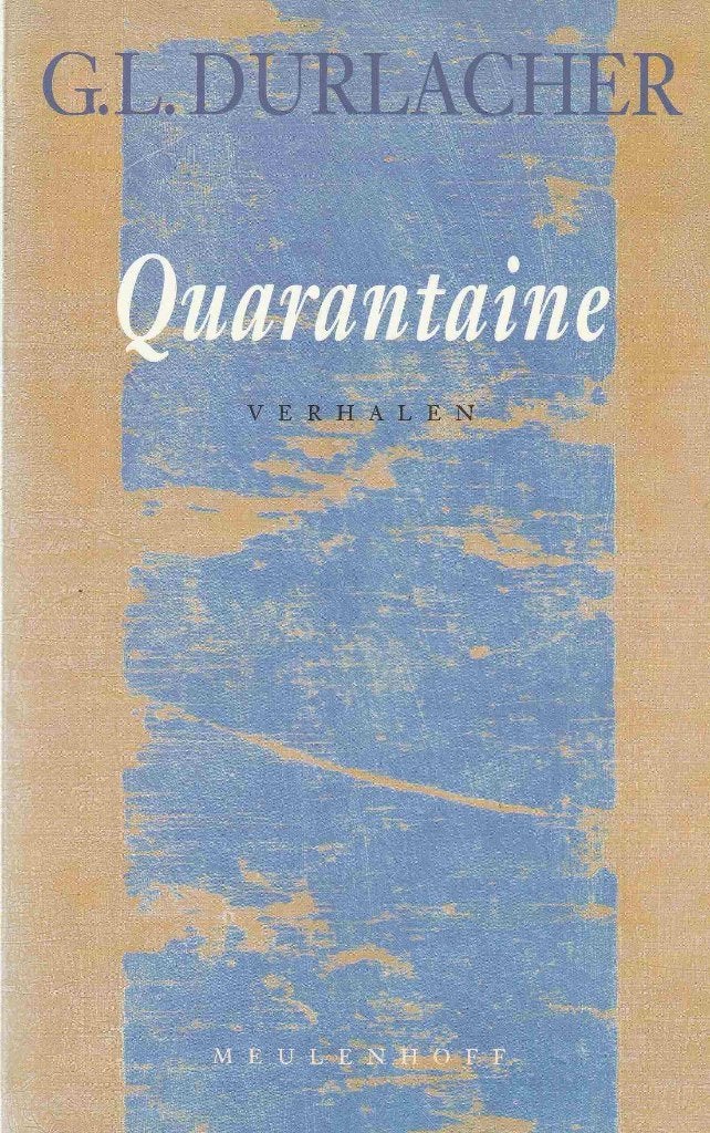 G. L. Durlacher - Quarantaine (Verhalen)"", Boeken, Ophalen of Verzenden, Tweede Wereldoorlog, Zo goed als nieuw, G l durlacher
