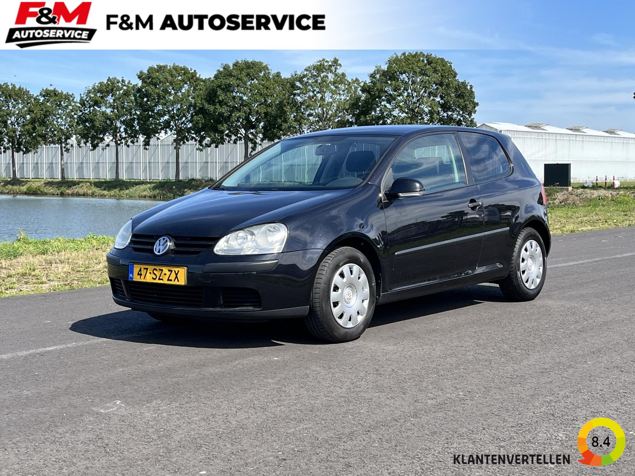 Volkswagen Golf 1.6 Trendline Nieuwe APK! Clima, cruise, tre, Auto's, Voorwielaandrijving, Stof, Gebruikt, Zwart