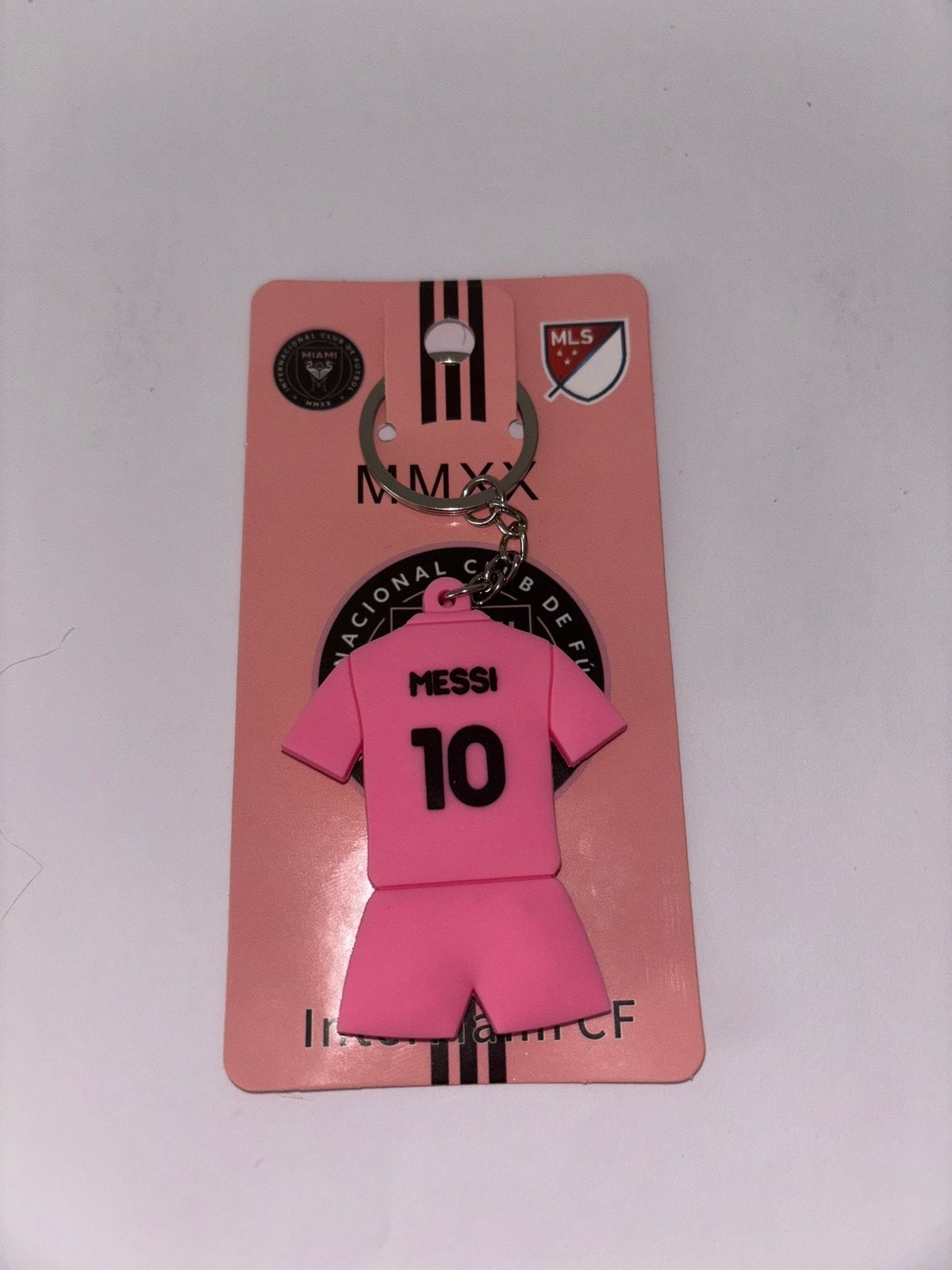 Messi sleutelhanger shirt - Inter miami, Ophalen of Verzenden, Nieuw, Buitenlandse clubs, Beeldje of Poppetje