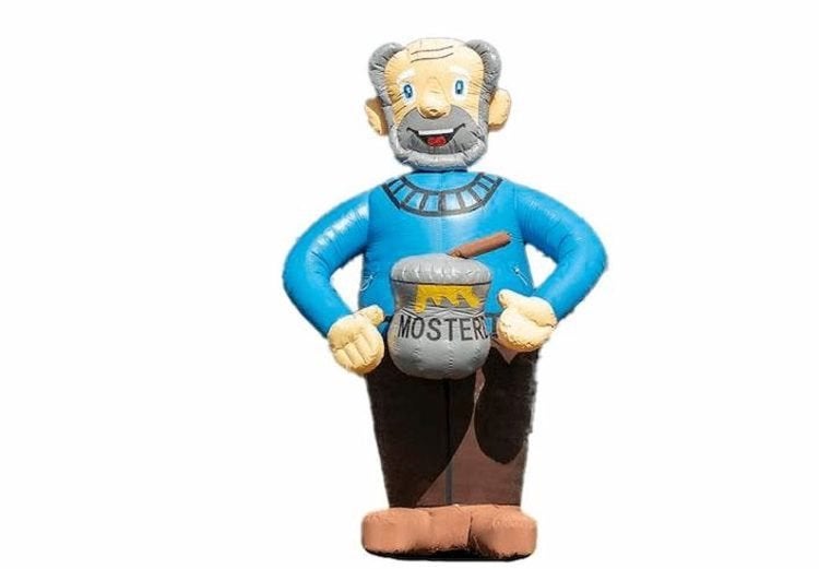 abraham jarige man opblaasbaar mosterd te huur, Ophalen, Zo goed als nieuw, Abraham of Sarah