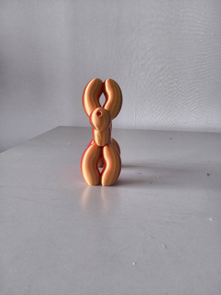 3D geprinte ballonhond oranje goud, Ophalen of Verzenden, Nieuw