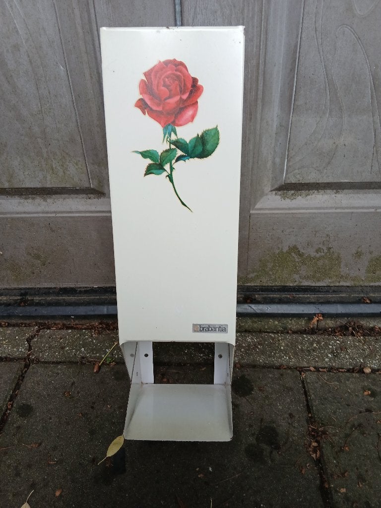 Retro brabantia wc rol houder, Ophalen, Gebruikt, Wit, Overige typen