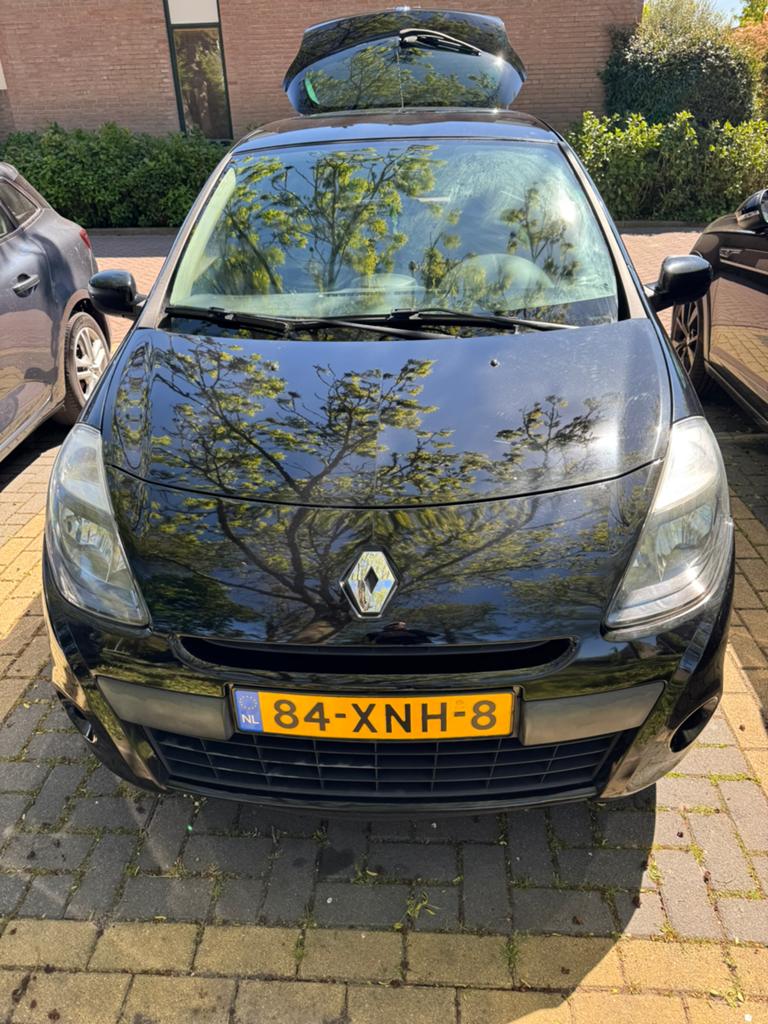 Renault Clio 1.2 16V 55KW 5-DRS E4 2012 Zwart, Voorwielaandrijving, 74 pk, 4 cilinders, Origineel Nederlands