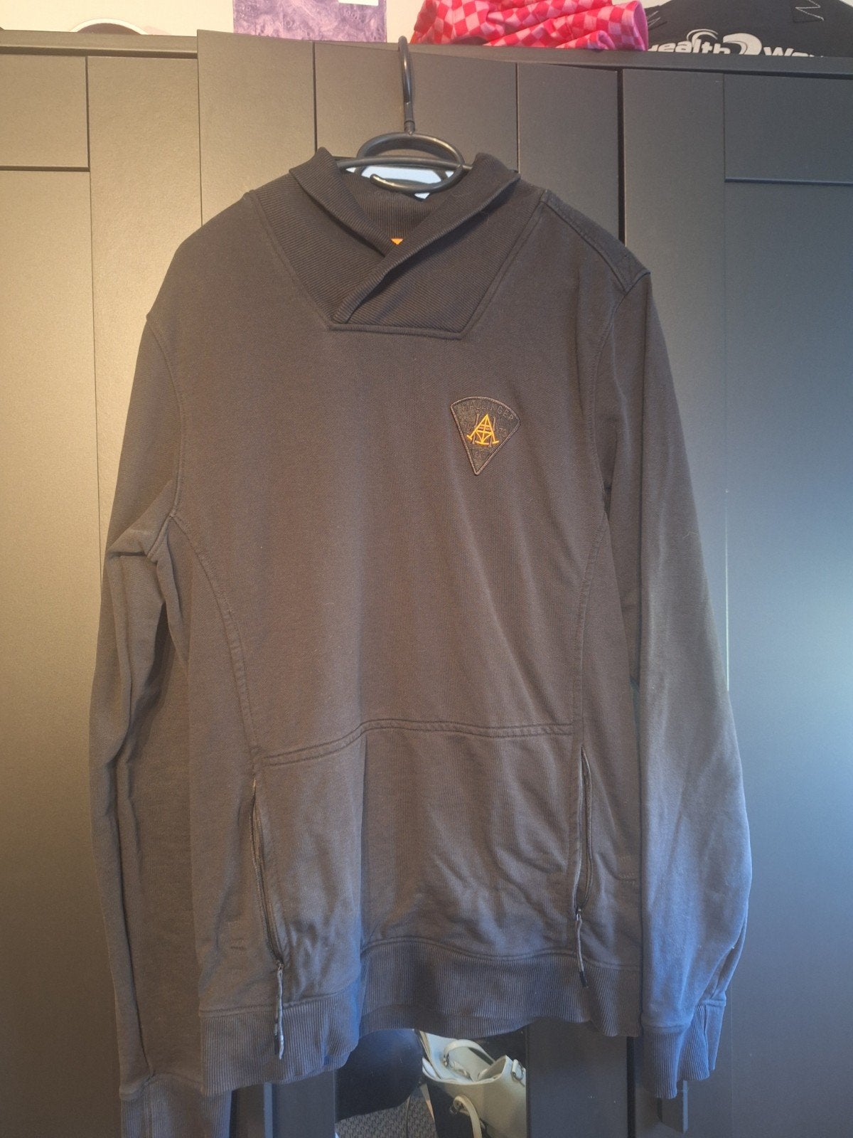 Hallinger Navigator 2 sweater trui - Maat L, Kleding | Heren, Ophalen, Maat 52/54 (L), Hallinger, Zwart