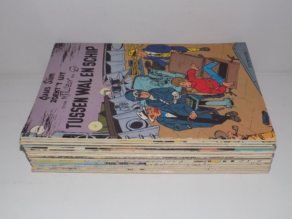 Guus Slim ~ Complete serie 1 t/m 16, Eén stripboek, Ophalen of Verzenden, Gelezen