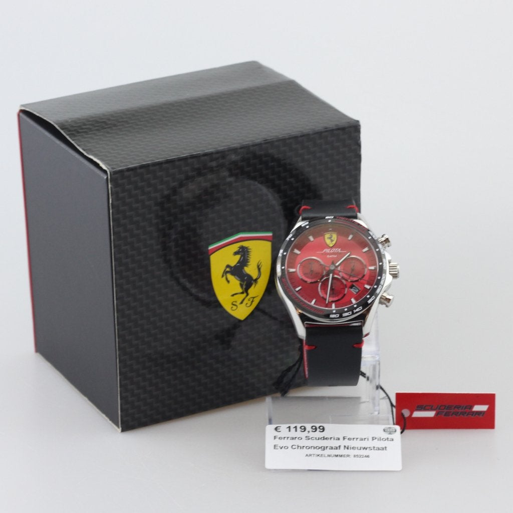 Ferraro Scuderia Ferrari Pilota Evo Chronograaf Nieuwstaat, Flex Ltd., Zo goed als nieuw, https://flex.com/contact-us, Nobelstraat 10, 5807 GA Oostrum LB, Limburg, Nederland