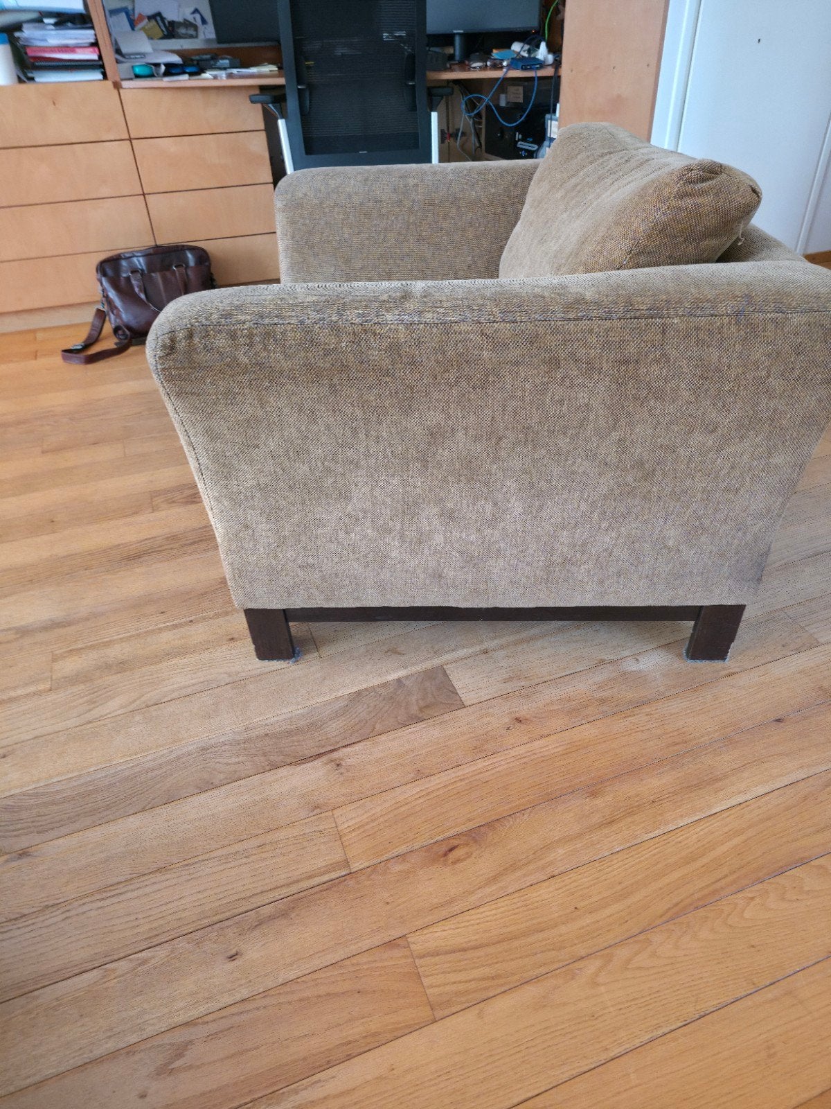 Heerlijk zittende fauteuil, comfortabel en stijlvol, Ophalen, Bruin, Comfortabel, Modern, Gebruikt