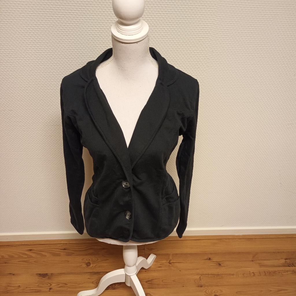 SUTHERLAND - Prachtig sweat blazer jasje, zwart, maat L., Sutherland, Zwart, Maat 42/44 (L), Ophalen of Verzenden