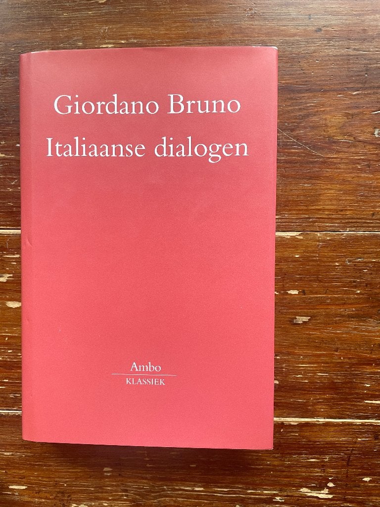 Giordano Bruno Italiaanse dialogen 2000 nieuw, Giordano Bruno, Nieuw, Ophalen of Verzenden, Overige onderwerpen