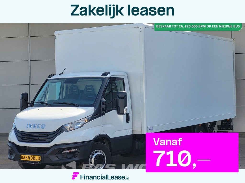 Iveco Daily 72C18 3.0L Automaat 1000KG Laadklep Luchtvering, Automaat, Stof, Gebruikt, Euro 6