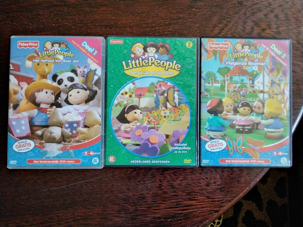 Little people deel 1 2 3, 3 dvds, origineel, Avontuur, Alle leeftijden, Ophalen of Verzenden, Zo goed als nieuw
