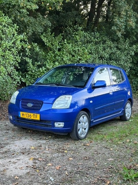 Kia Picanto 1.1 48KW 2008 Blauw, SPORTUITVOERING, Auto's, Dealer onderhouden, Stof, 4 cilinders, Handgeschakeld
