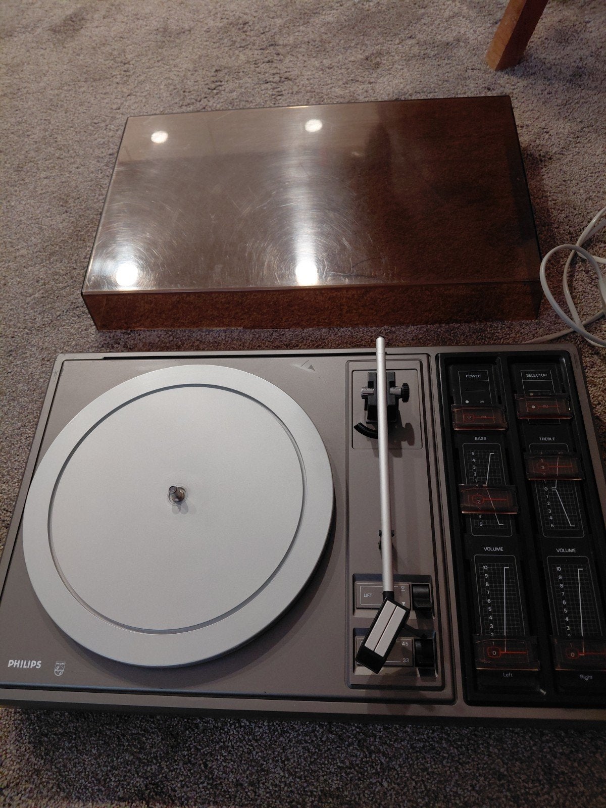 Philips stereo platenspeler, Ophalen, Philips