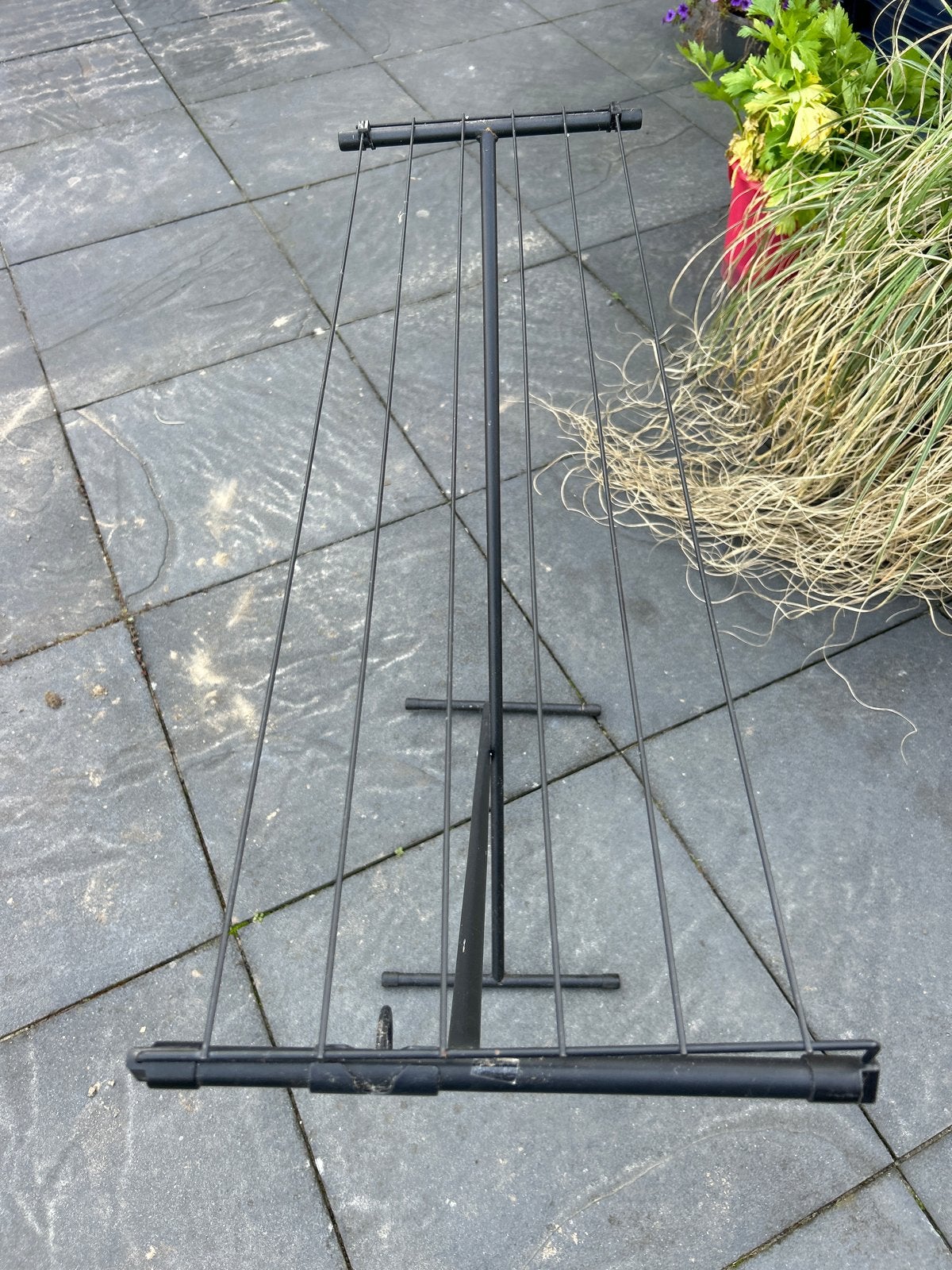 Zwart metalen droogrek - Inklapbaar en ruimtebesparend, Ophalen
