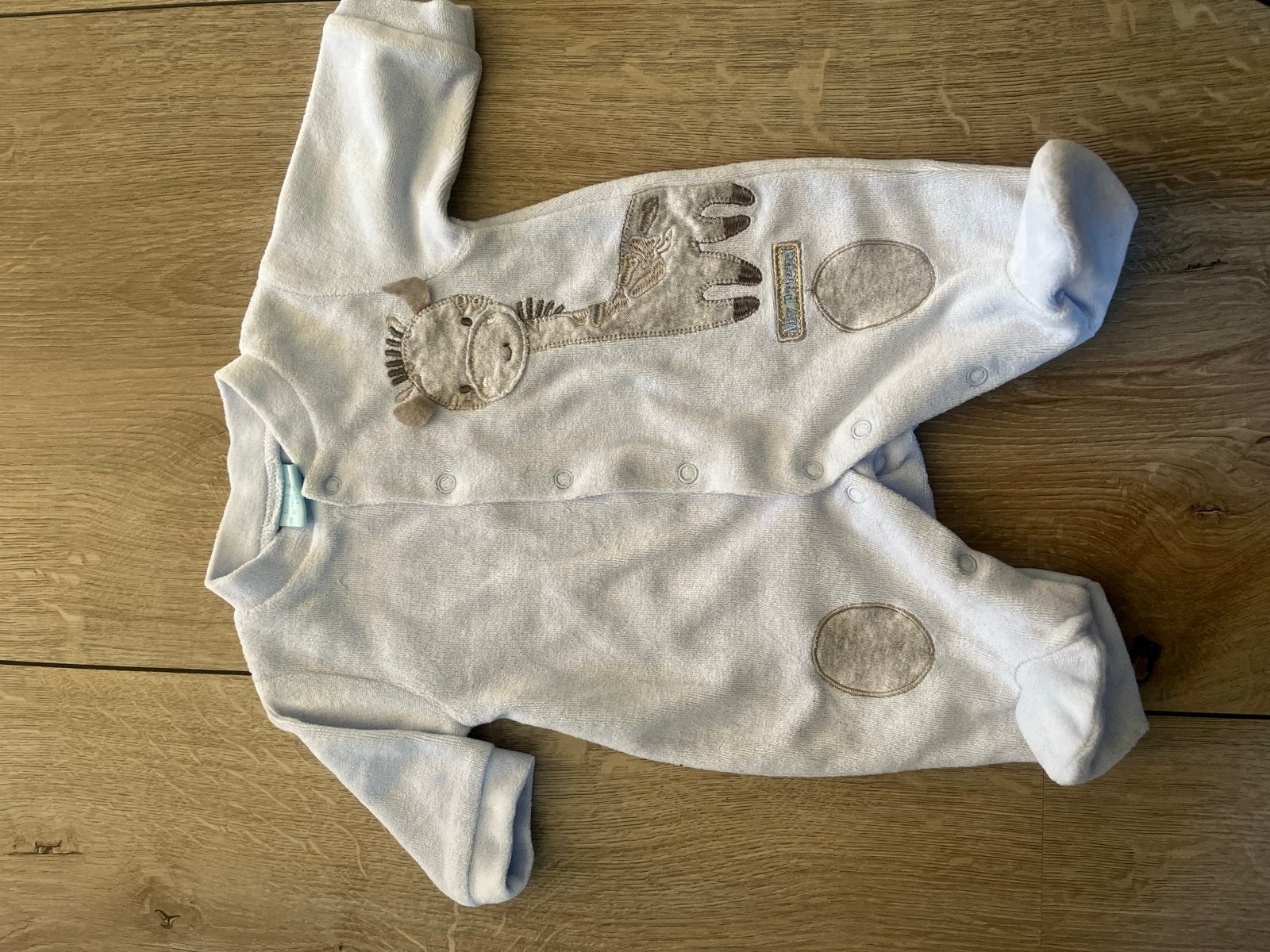 Schattig lichtblauw boxpakje met girafje, Ophalen, Zo goed als nieuw, Jongetje