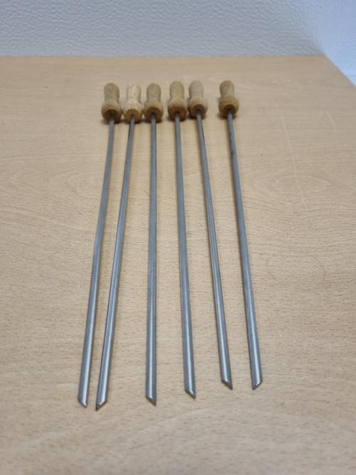 Spies 30 lang met houten handvat 6 stuks, Ophalen of Verzenden, 'T Olde Gre-j, Info@toldegrej.nl, Endepoelstraat 20f Didam