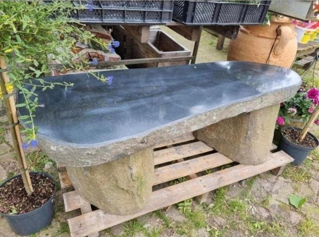 Tuinbank graniet gepolijst 140x35x40, Ophalen, Nieuw, Overige materialen