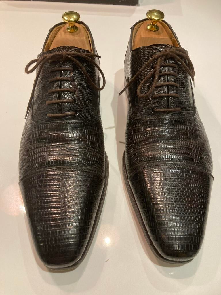 Magnanni bruin leren veterschoen maat 42. Selection edition., Kleding | Heren, Schoenen, Zo goed als nieuw, Veterschoenen, Bruin