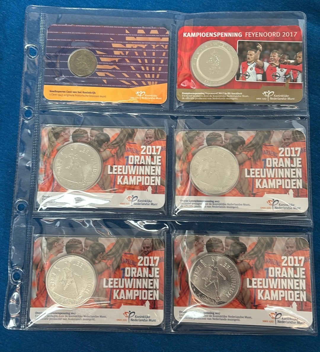 Coincard sale! KNM uitgiftes, Ophalen of Verzenden, Koningin Wilhelmina, Euro's