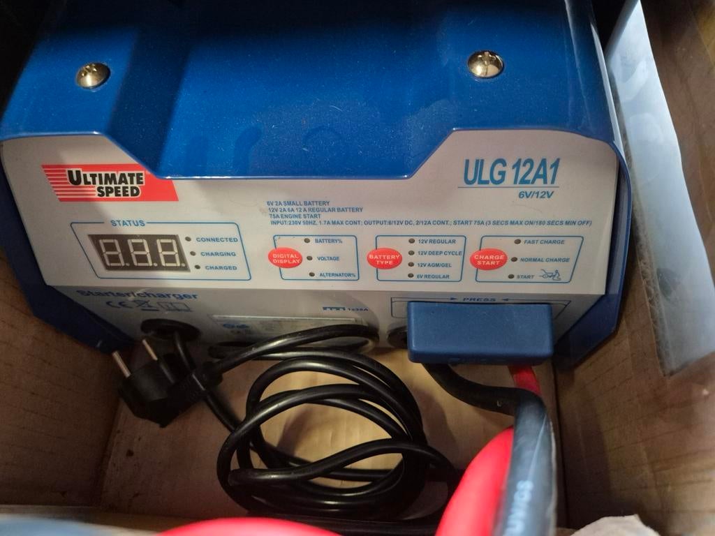 Ultimate Speed ULG 12 A1 Acculader met Jump Start Functie, Ophalen, Nieuw