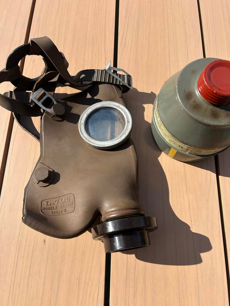 Gasmasker Nederlands met Bus 1939 - CIDEX  N.V. Amsterdam, Ophalen of Verzenden, Overige soorten, Nederland, Overige typen