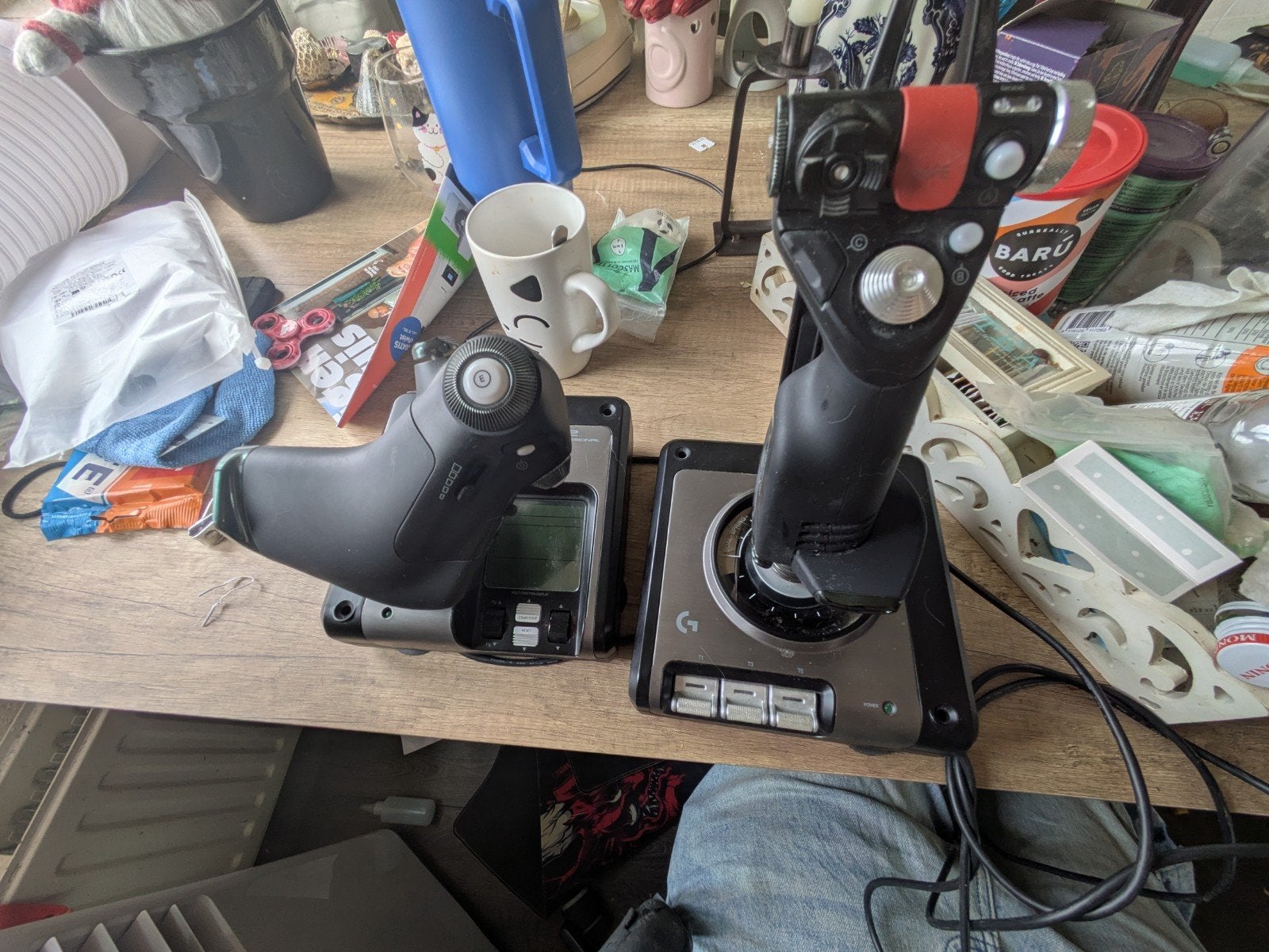 Logitech X52 Professional HOTAS Flight Stick & Throttle, Gebruikt, Ophalen of Verzenden, PC, Logitech