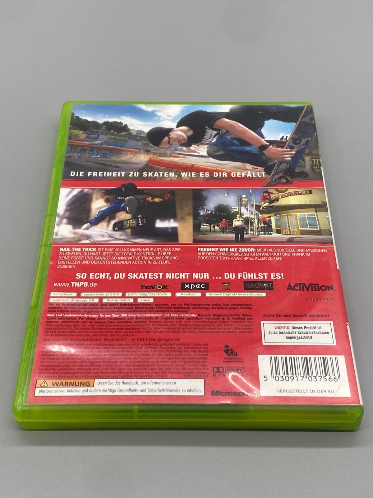 Tony Hawk’s Project 8 – Xbox 360, 2 spelers, Ophalen of Verzenden, Zo goed als nieuw, Www.activision.com