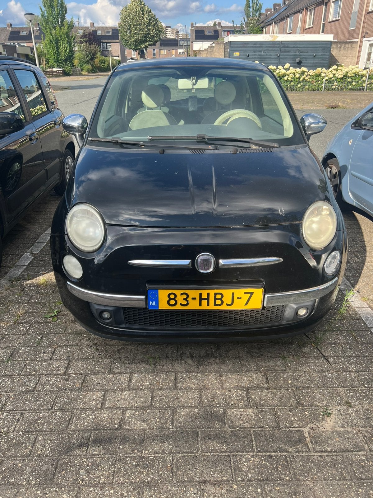 Fiat 500 1.2 lees de advertentie, Auto's, Fiat, Particulier, Benzine, Handgeschakeld, Zwart, Ophalen