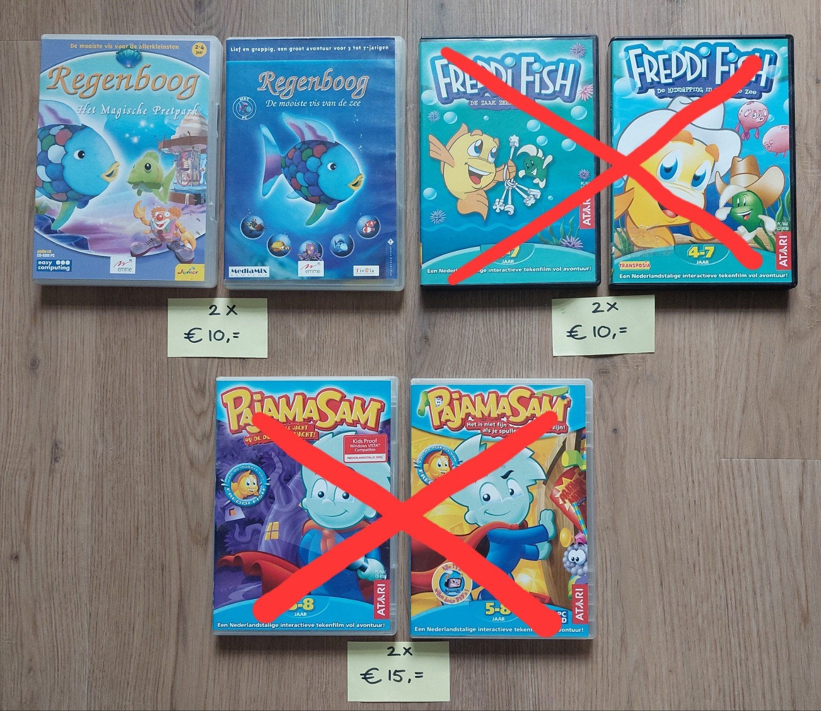 CD ROM PC  Freddi Fish Pajama Sam Regenboog vis, Spelcomputers en Games, 1 speler, Ophalen of Verzenden, Vanaf 3 jaar