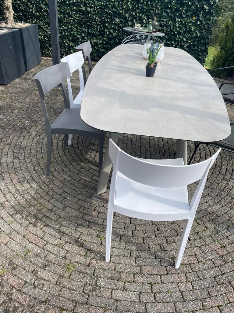 Tuin / terrasstoel, stapelbaar, diverse kleuren op voorraad., Ophalen, Nieuw, Kunststof, Stapelbaar