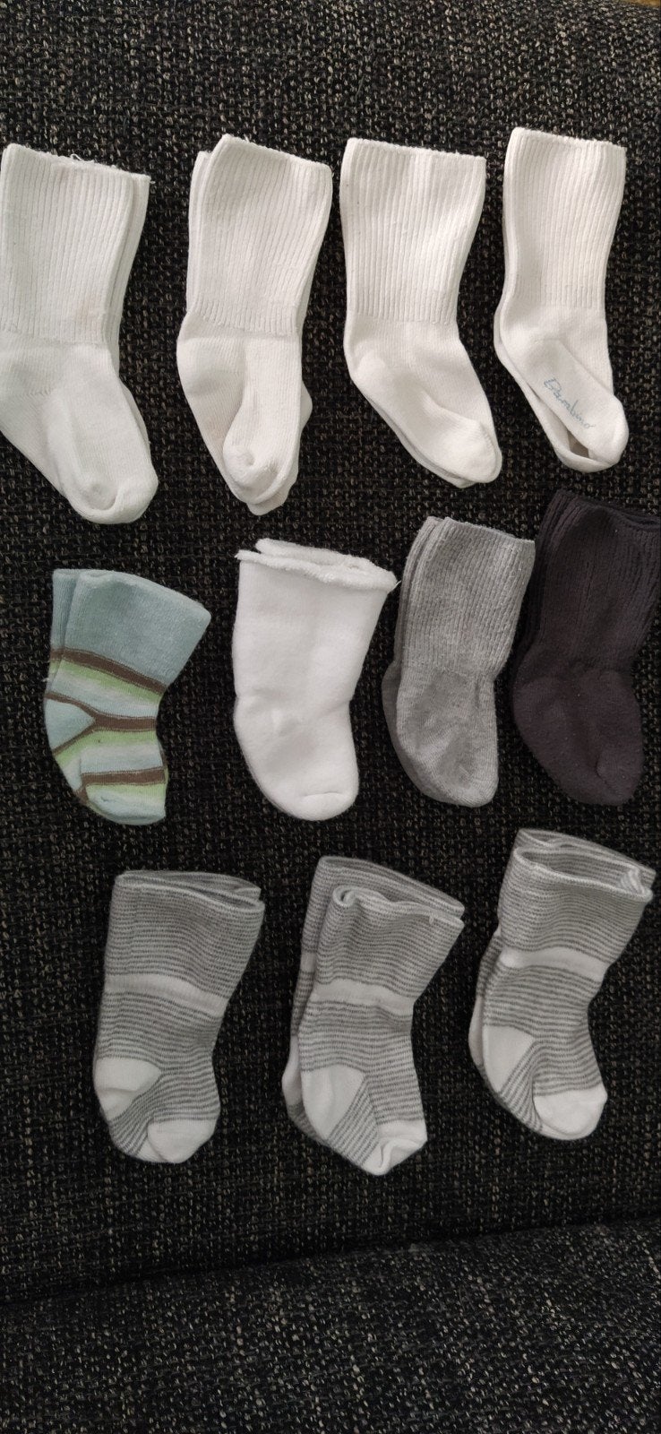 Babysokjes - neutrale kleuren. Hema, Prenatal, Bambino, Ophalen of Verzenden, Diverse, Jongetje of Meisje, Sokjes